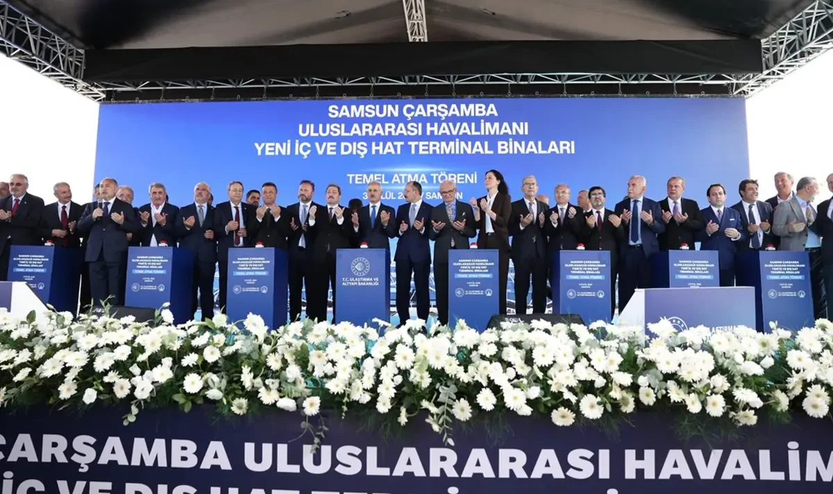 Samsun Çarşamba Havalimanı büyüyor! Yeni terminal için temel atıldı